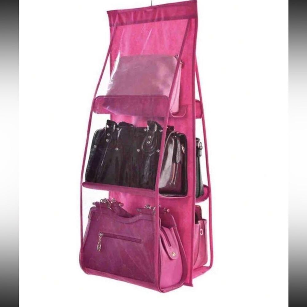 Hanging Purse Organizer Storage 6 compartments NEW - various colors - Picture 1 of 3